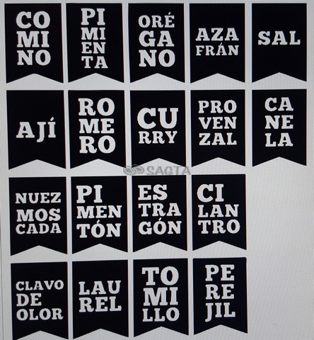 ETIQUETAS PARA FRASCO DE ESPECIES AUTOADHESIVAS - Sagta Ploteo